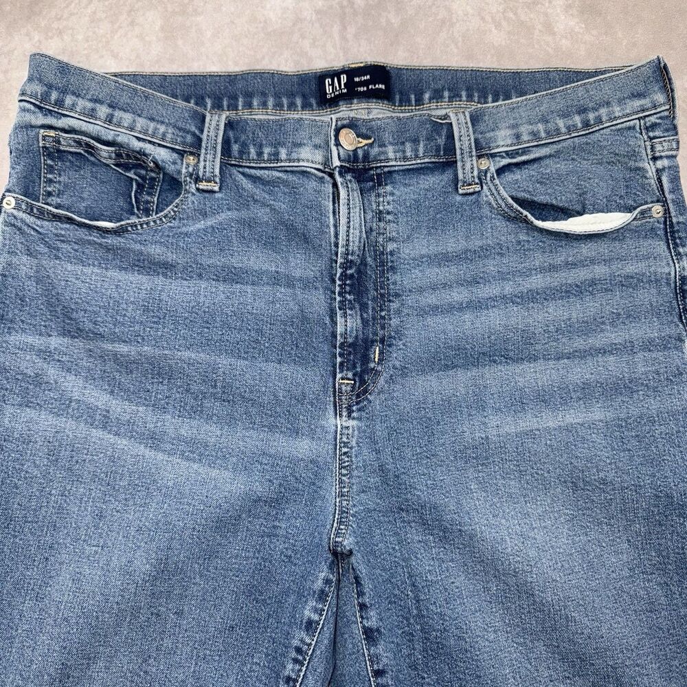 GAP Denim High Rise 70s Flare Jeans Size 18 / 34R